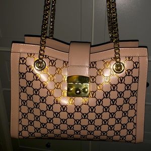 Valentino Roségold Large Shoulder Bag